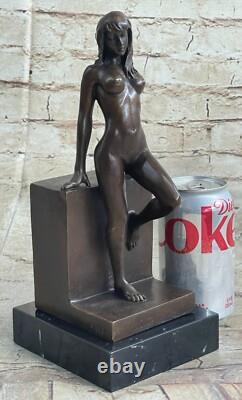 Sculpture Nude Woman Statue Sexy Bronze Art Deco Erotic