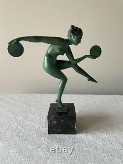 Sculpture Pagan Dance Derenne Art Deco 1930