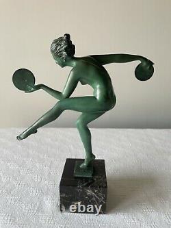 Sculpture Pagan Dance Derenne Art Deco 1930