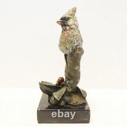 Sculpture Statue Animalier Bird Art Deco Style Art Nouveau Solid Bronze