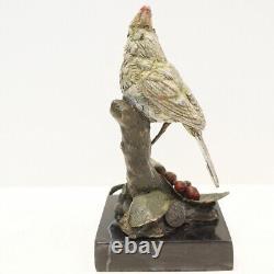 Sculpture Statue Animalier Bird Art Deco Style Art Nouveau Solid Bronze