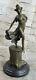 Sculpture Statue Sexy Dancer Art Deco Style Art Nouveau Style Bronze Casting Nr