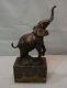 Sculpture Statue Of An Elephant In Animalier Style, Art Deco And Art Nouveau Bronze Mass