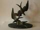 Sculpture Swallows Of M. Font Marble Art Deco 1920 1930