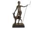 Sculpture Of Diana With A Deer In Bronze Art Deco After E. Mccartan