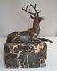 Sculpture Of A Deer In Art Deco And Art Nouveau Bronze Style
