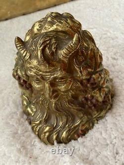 Serre Books Bronze Sculpture Art Deco Dionysos Bacchus Bibliophilia