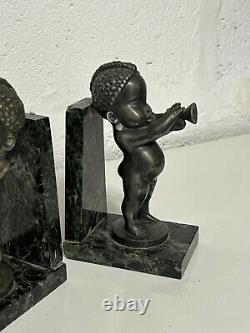 Serres Books André Vincent Becquerel (1893-1981) Bronze And Marble Portor