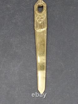 Set of 4 Bronze Art Nouveau and Art Deco Paper Cutters, 14 to 18 cm long