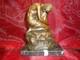 Sexy Nude Young Woman Statue Sculpture In Art Deco / Art Nouveau Style, Bronze Mas