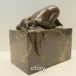 Sexy Pin-up Maiden Statue Sculpture Awakening Art Deco Art Nouveau Style