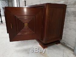 Sideboard Baptistin Spade Follower Maxim Old Mahogany Bronze Art Deco Portor 30 40