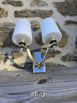 Signed Bronze Wall Sconce by Petitot, Art Deco, 1940s/50s