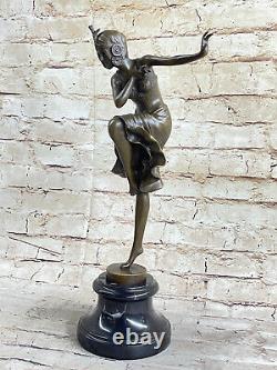 Signed D H Chiparus 100% Bronze Art Deco Statue Kapurthala Dancer