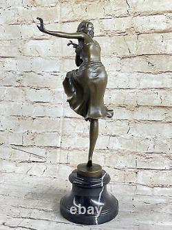 Signed D H Chiparus 100% Bronze Art Deco Statue Kapurthala Dancer