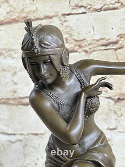 Signed D H Chiparus 100% Bronze Art Deco Statue Kapurthala Dancer