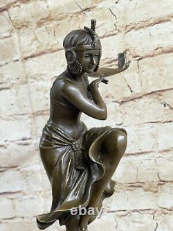 Signed D H Chiparus 100% Bronze Art Deco Statue Kapurthala Dancer