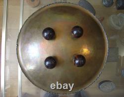 Signed René DELAVAN Hammered Pewter Cup French Art Deco Dinanderie 1930