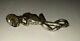 Silver-plated Bronze Animalier Frog Stamped Decorative Arts Museum 8.5cm