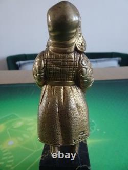 Small gilded bronze sculpture Art Deco period signed DEGRANGE height 16cm. Excellent condition.