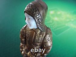 Small gilded bronze sculpture Art Deco period signed DEGRANGE height 16cm. Excellent condition.