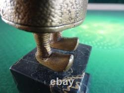 Small gilded bronze sculpture Art Deco period signed DEGRANGE height 16cm. Excellent condition.