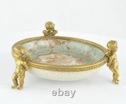 Soap Dish Holder Baby Angel Figurine Art Deco Art Nouveau Style Porcelain