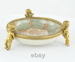 Soap Dish Holder Baby Angel Figurine Art Deco Art Nouveau Style Porcelain