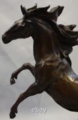 Solid Bronze Art Deco Style Art Nouveau Animalier Horse Sculpture