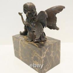 Solid Bronze Elf Fairy Style Art Deco Style Art Nouveau Statue Sculpture