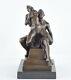 Solid Bronze Statue Sculpture Couple In Sexy Art Deco Style Art Nouveau Style, Signed