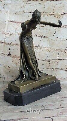 Spanish Dancer Gypsy Bronze Dancer Sculpture Figure Art Deco New