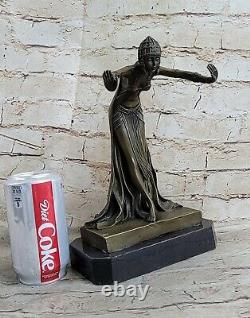 Spanish Dancer Gypsy Bronze Dancer Sculpture Figure Art Deco New