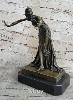 Spanish Dancer Gypsy Bronze Dancer Sculpture Figure Art Deco New