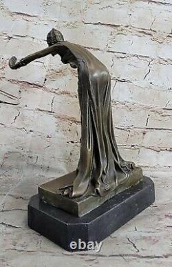 Spanish Dancer Gypsy Bronze Dancer Sculpture Figure Art Deco New