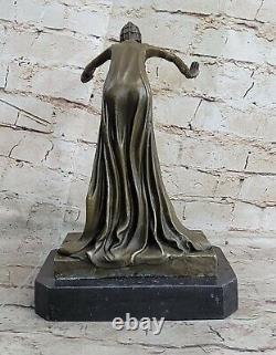 Spanish Dancer Gypsy Bronze Dancer Sculpture Figure Art Deco New