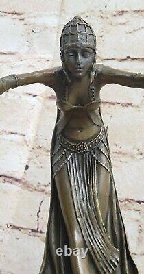 Spanish Dancer Gypsy Bronze Dancer Sculpture Figure Art Deco New