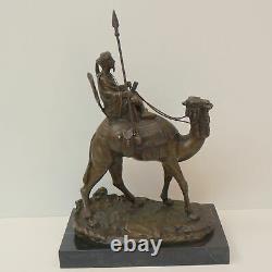 Statue Dromedary Camel Tuareg Art Deco Style Art Nouveau Bronze Massive