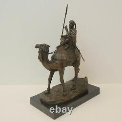 Statue Dromedary Camel Tuareg Art Deco Style Art Nouveau Bronze Massive