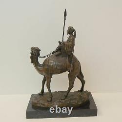 Statue Dromedary Camel Tuareg Art Deco Style Art Nouveau Bronze Massive