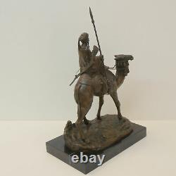 Statue Dromedary Camel Tuareg Art Deco Style Art Nouveau Bronze Massive