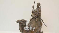 Statue Dromedary Camel Tuareg Art Deco Style Art Nouveau Bronze Massive