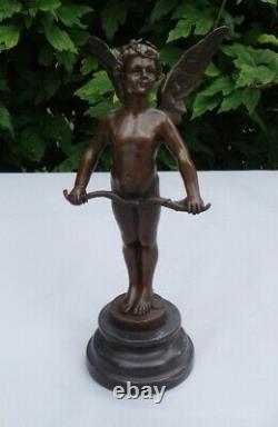 Statue Sculpture Angel Bebe Style Art Deco Style Art New Solid Bronze Sign
