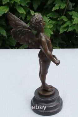 Statue Sculpture Angel Bebe Style Art Deco Style Art New Solid Bronze Sign