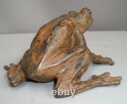 Statue Sculpture Animalier Style Art Deco Style Art Nouveau Bronze Frog