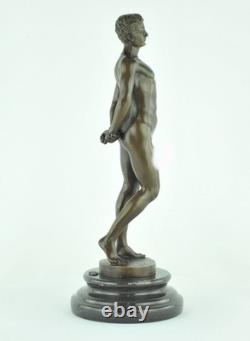 Statue Sculpture Athlete Sexy Art Deco Art Nouveau Solid Bronze Signed