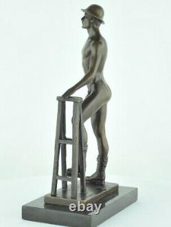 Statue Sculpture Athlete Sexy Style Art Deco Style Art New Solid Bronze