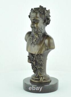 Statue Sculpture Bacchus Style Art Deco Style Art Nouveau Massive Bronze Sign