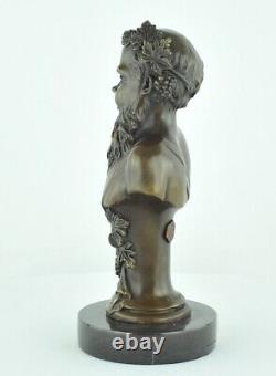 Statue Sculpture Bacchus Style Art Deco Style Art Nouveau Massive Bronze Sign