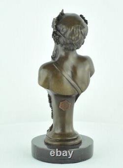 Statue Sculpture Bacchus Style Art Deco Style Art Nouveau Massive Bronze Sign